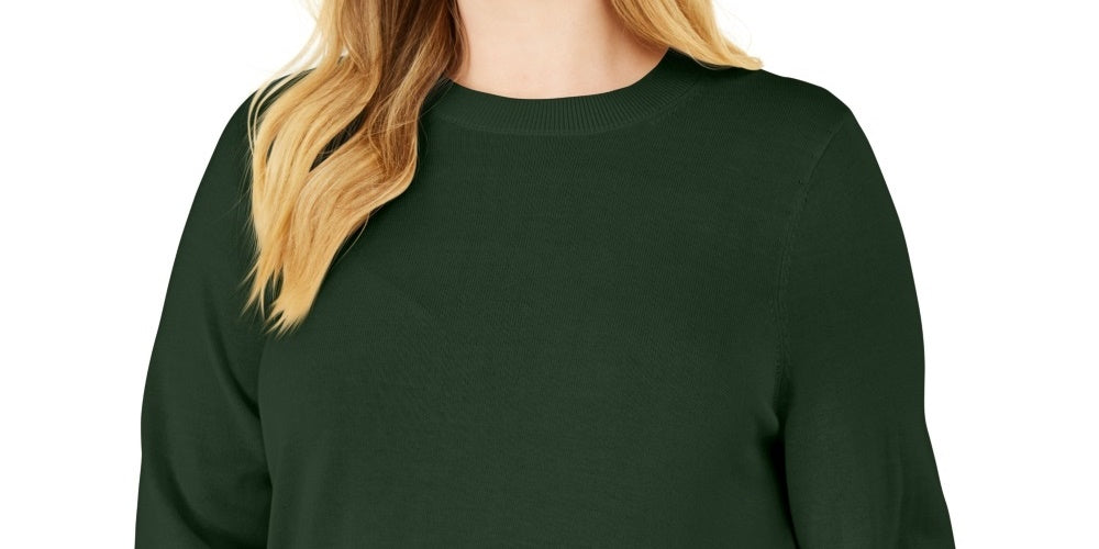 Michael Kors Women's Grommet Detail Sweater Green Size 3X