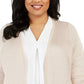 Calvin Klein Women's Plus Size Duster Cardigan Pink Size 1X