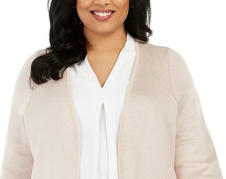Calvin Klein Women's Plus Size Duster Cardigan Pink Size 1X