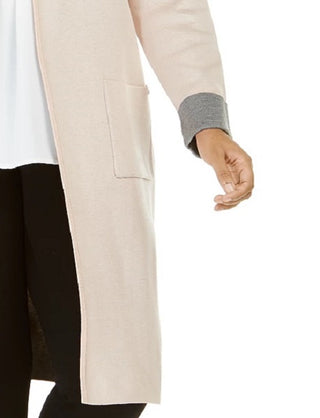 Calvin Klein Women's Plus Size Duster Cardigan Pink Size 1X