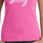La Pop Art Women's Word Art T-Shirt Turtle Pink Size X-Large