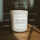 Love You Soy Candle - Red Matte Jar - 15 oz (Driftwood and Mahogany)