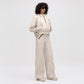 MIDLAYER CROPPED HOODIE - FOG