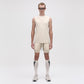 LAYERED TRACK SHORTS - FOG