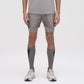 LAYERED TRACK SHORTS - SLATE