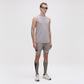 LAYERED TRACK SHORTS - SLATE
