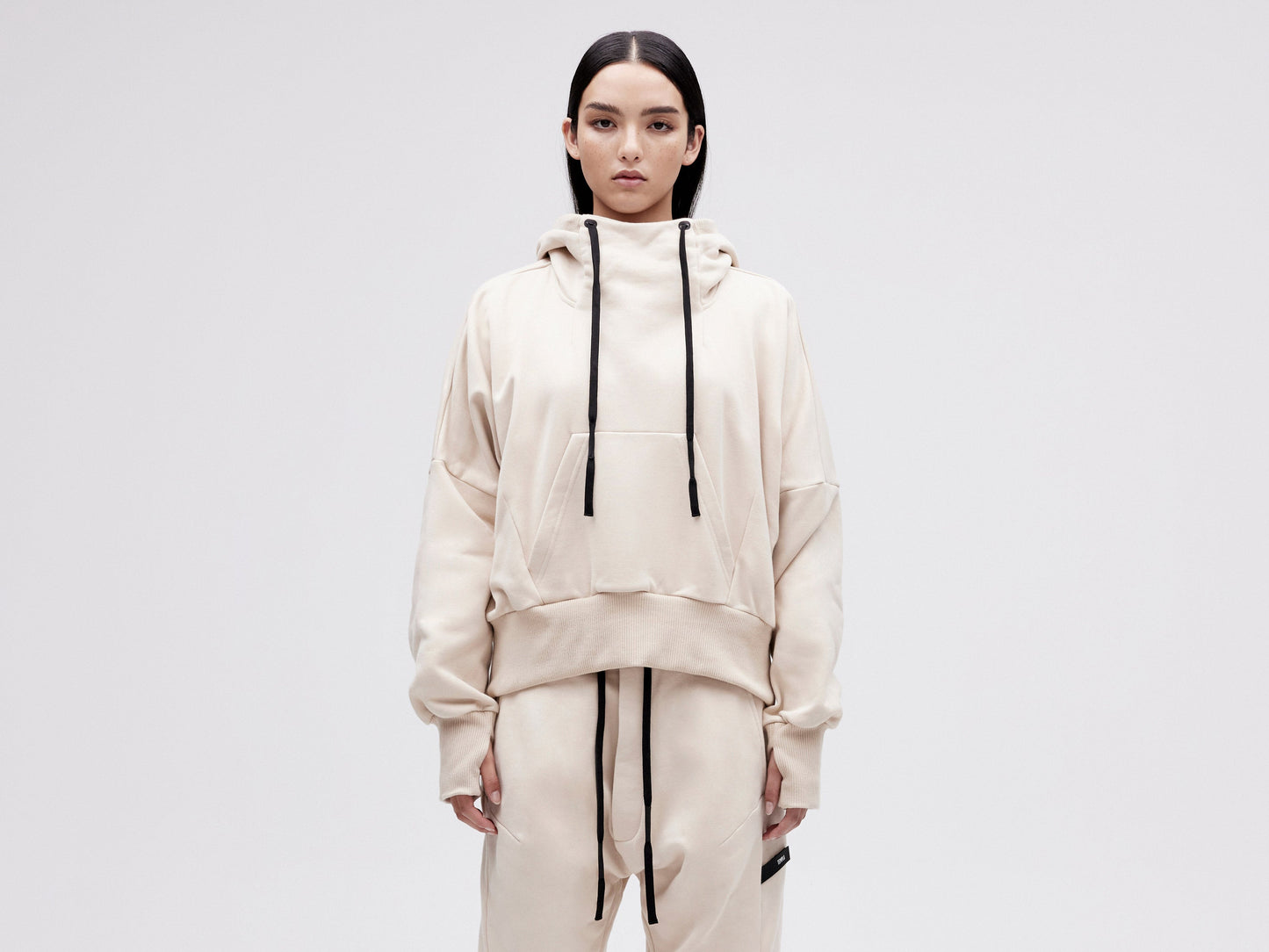 Cropped Hoodie - Fog