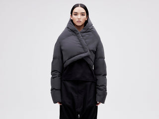 Wrap Down Jacket - Reflective Black