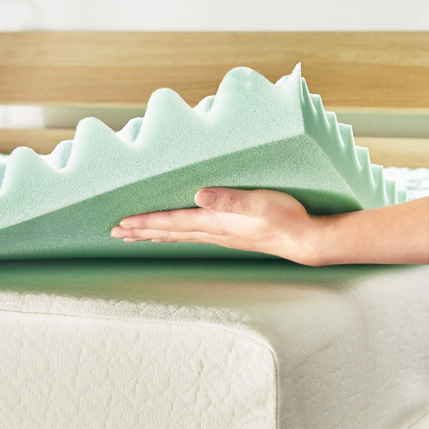 2 Inch 7-Zone Memory Foam Mattress Topper With Calming Aloe Infusion