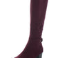 Charter Club Women's Jaccque Bow Back Grommet Block Heel Boot Purple Size 5.5 M
