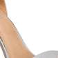 Material Girl Women's Blaire Two-Piece Dress Sandals Gray Size 10.5M