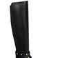 Thalia Sodi Women's Vallie Faux Leather Tall Riding Boots Black Size 9 M