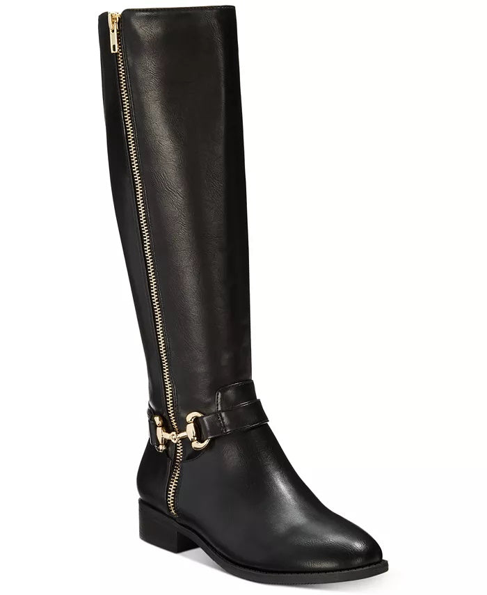 Thalia Sodi Vigi Riding Boots Women's Shoes Black Size 7.5 M