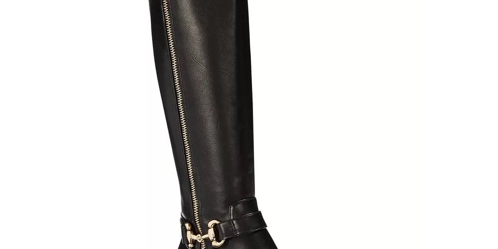 Thalia Sodi Vigi Riding Boots Women's Shoes Black Size 7.5 M