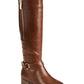 Material Girl Women's Winnnie Faux Leather Tall Riding Boots Med Brown Size 5 M