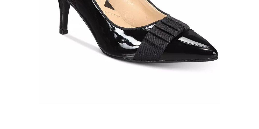 Adrienne Vittadini Women's Shandy Slingback Black Size 8.5M