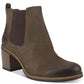 White Mountain Destiny Chelsea Booties Women's Shoes Brown Size 10 M