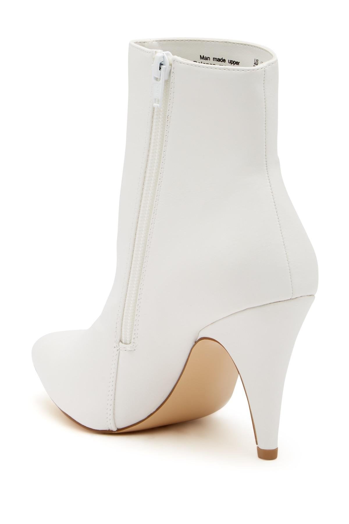 Carlos By Carlos Santana Mandarin Booties Women's Shoes White Size 7.5 M