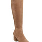 Steve Madden Women's Hero 50/50 Block-Heel Boots Beige Size 9 M