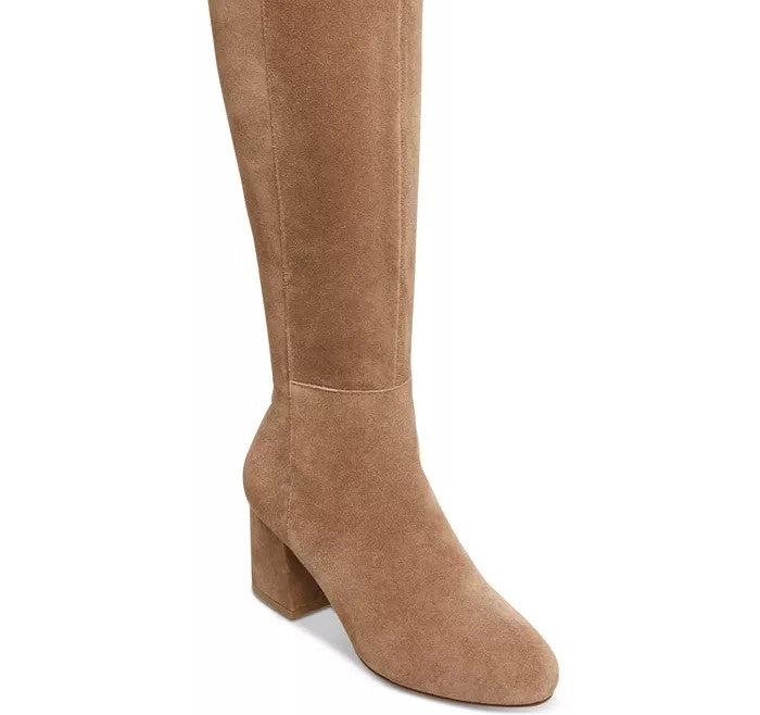 Steve Madden Women's Hero 50/50 Block-Heel Boots Beige Size 9 M