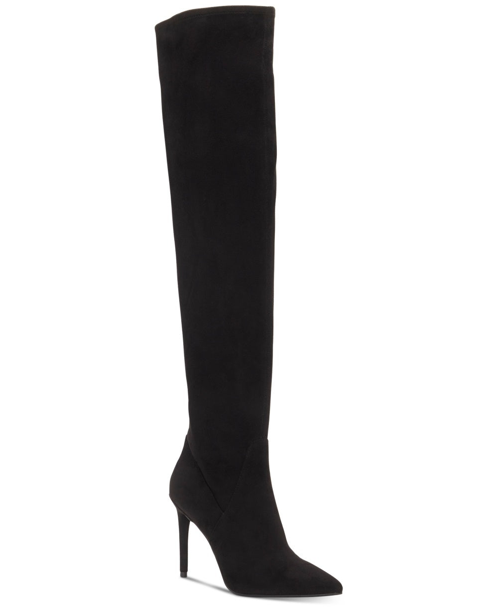 Jessica Simpson Women's Livelle Pointed Toe Over Knee Fashion Boots Black Size 5.5 M