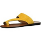 Kenneth Cole New York Women's Palm Slides Toe Loop Flats Gold Size 7.5 M