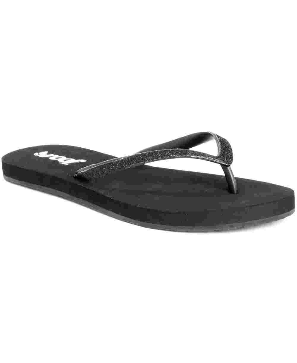 Reef Women's Stargazer Thong Sandals Black Size 5