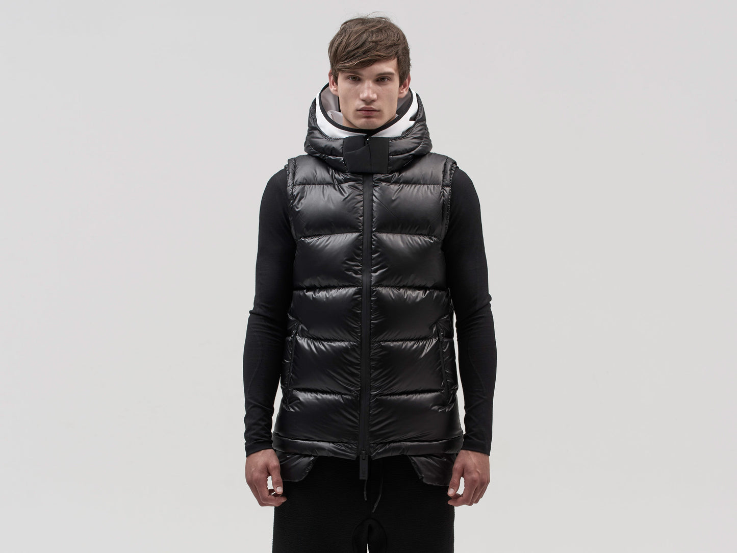 10K Nano Gloss Puffer Vest - Black