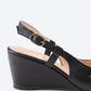 Tivoli Leather Wedges