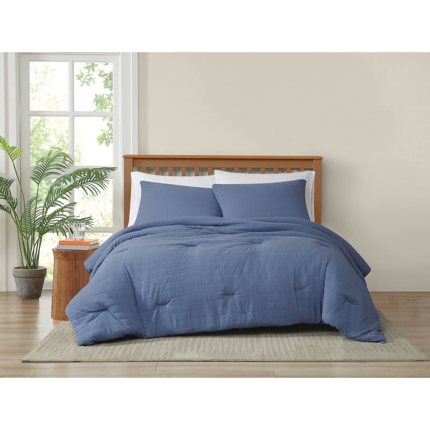 Truly Soft Crinkle Garment Wash Comforter Set