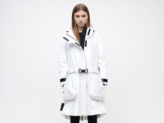 3L Cocoon Coat - White