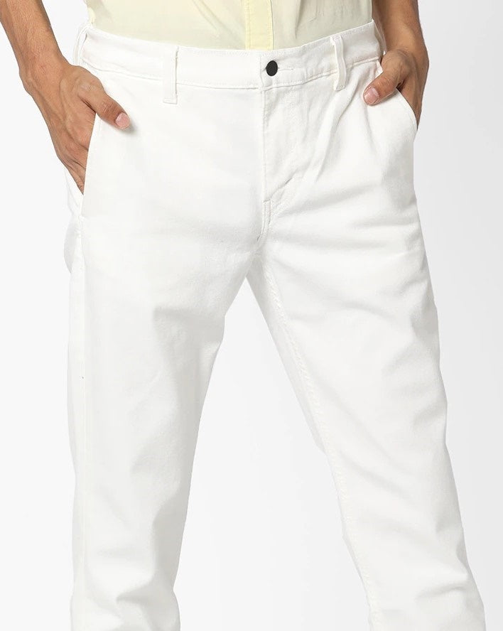 Levi's Men's Straight Fit Jeans White Size 31X30