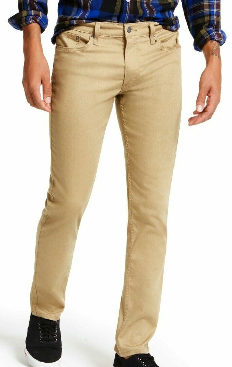 Levis Men's 511 Slim Fit Stretch Flannel Jeans Brown Size 34X34