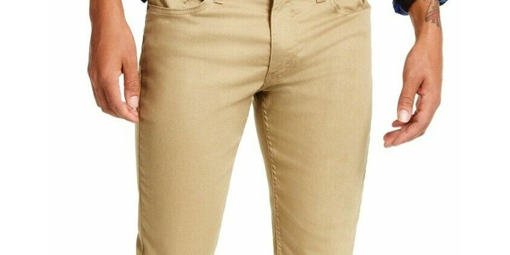 Levis Men's 511 Slim Fit Stretch Flannel Jeans Brown Size 34X34