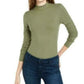 Self Esteem Juniors' Mock-Neck Bodysuit Green Size Medium