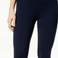 Maison Jules Women's Basic Mid-Rise Leggings  Blue Size Small