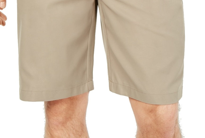 Attack Life Men's Core 10" Classic-Fit Shorts Beige Size 36 REG