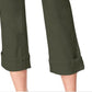Style & Co Women's Women's Curvy Fit Capri Jeans Green Size 6 Petite