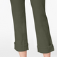 Style & Co Women's Curvy Fit Capri Jeans Green Size 8 Petite