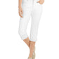 Style & Co Women's Petite Curvy-Fit Capri Jeans Natural Size 14 P