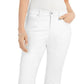 Style & Co Women's Petite Curvy-Fit Capri Jeans Natural Size 14 P