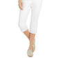 Style & Co Women's Petite Curvy-Fit Capri Jeans Natural Size 14 P