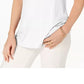 Maison Jules Women's Scoop-Neck Tank White Size X-Large