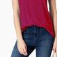 Maison Jules Women's Scoop Neck T-Shirt Red Size Large
