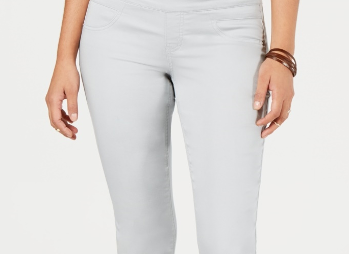 Style & Co Women's Rolled Hem Skinny Pants Misty Harbour Size 4