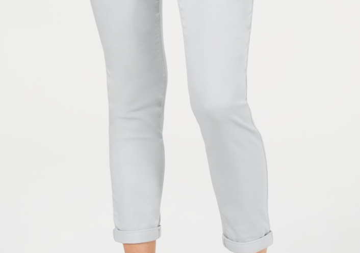 Style & Co Women's Rolled Hem Skinny Pants Misty Harbour Size 4