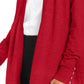 Charter Club Women's Open-Front Cardigan  Red Size X-Small
