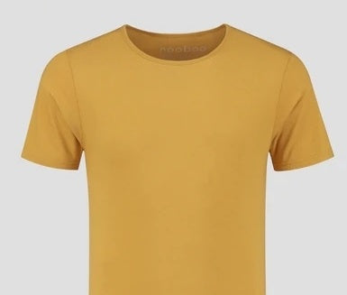 Style & Co Women's Cotton Crew Neck T-Shirt Gold Size Large