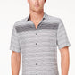 Alfani Men's Gradient Stripe Shirt Black Size Large