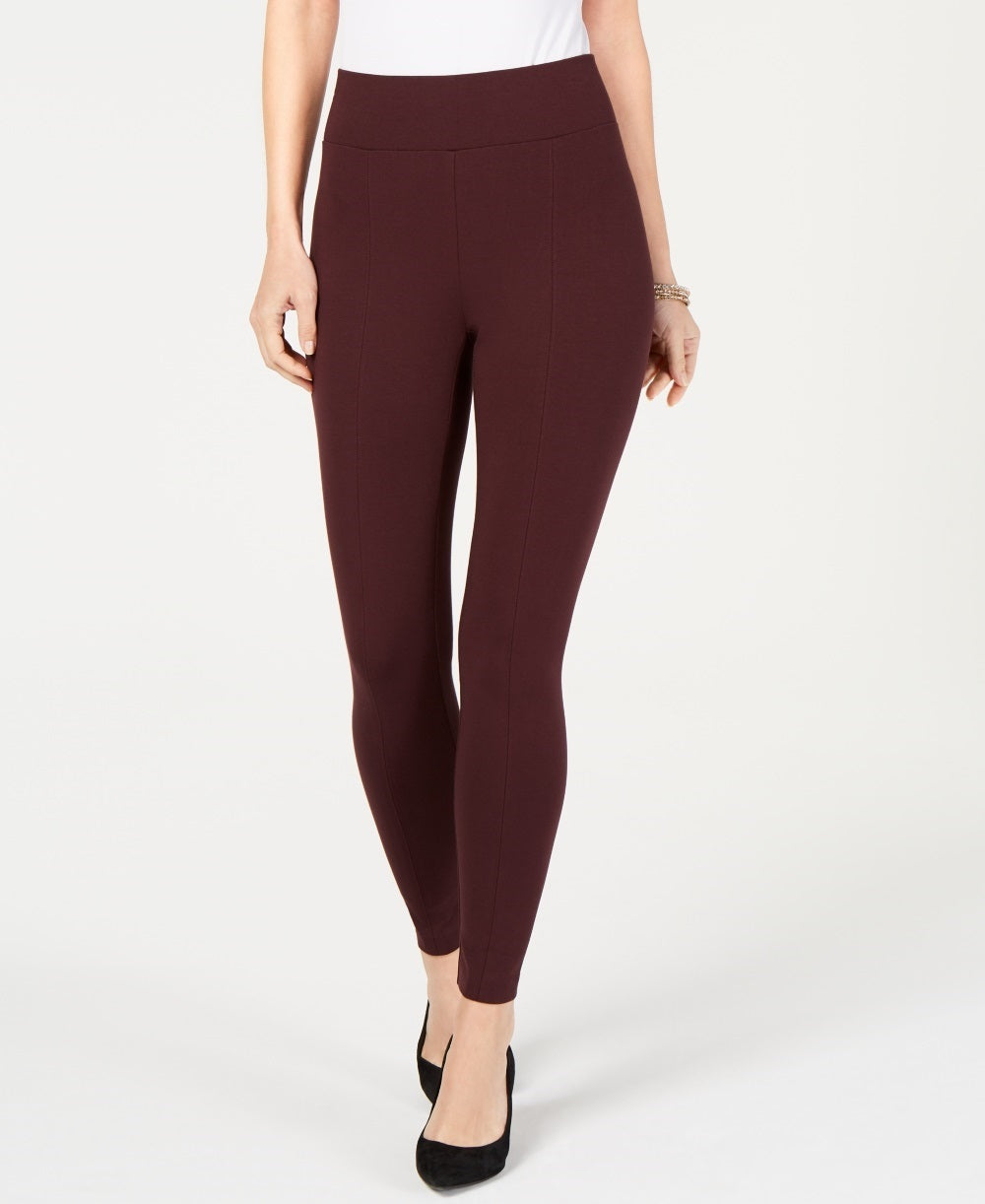 Alfani Women's Petite Comfort-Waist Leggings  Wine Size PM